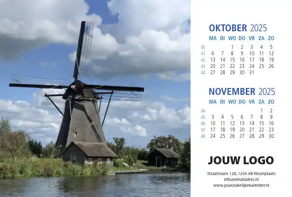 A5 Bureaukalender Hollands Glorie 2025