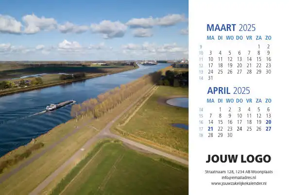 A5 Bureaukalender Hollands Glorie 2025