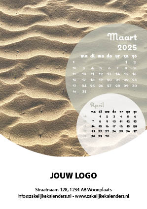 A6 Bureaukalender Pure 2025