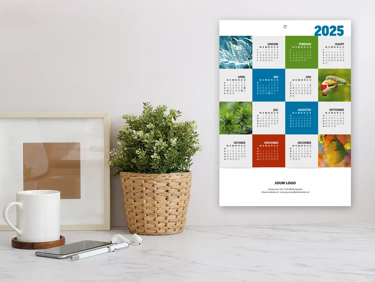 Zakelijke kalenders A4 wandkalender