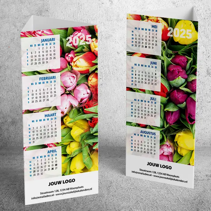 Driehoekskalender 2025 Bloemen