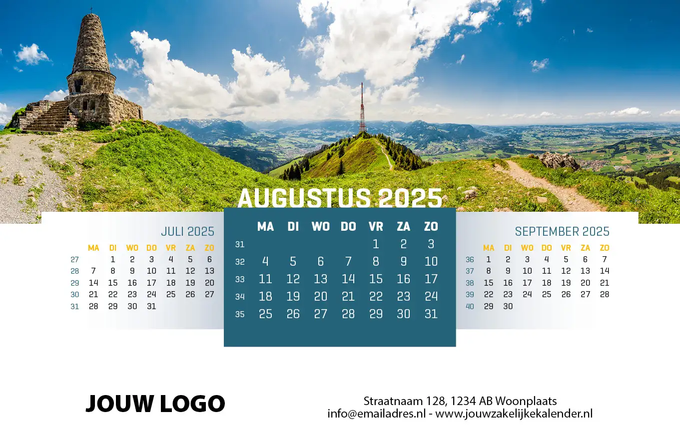 Wandkalender Panorama 2025