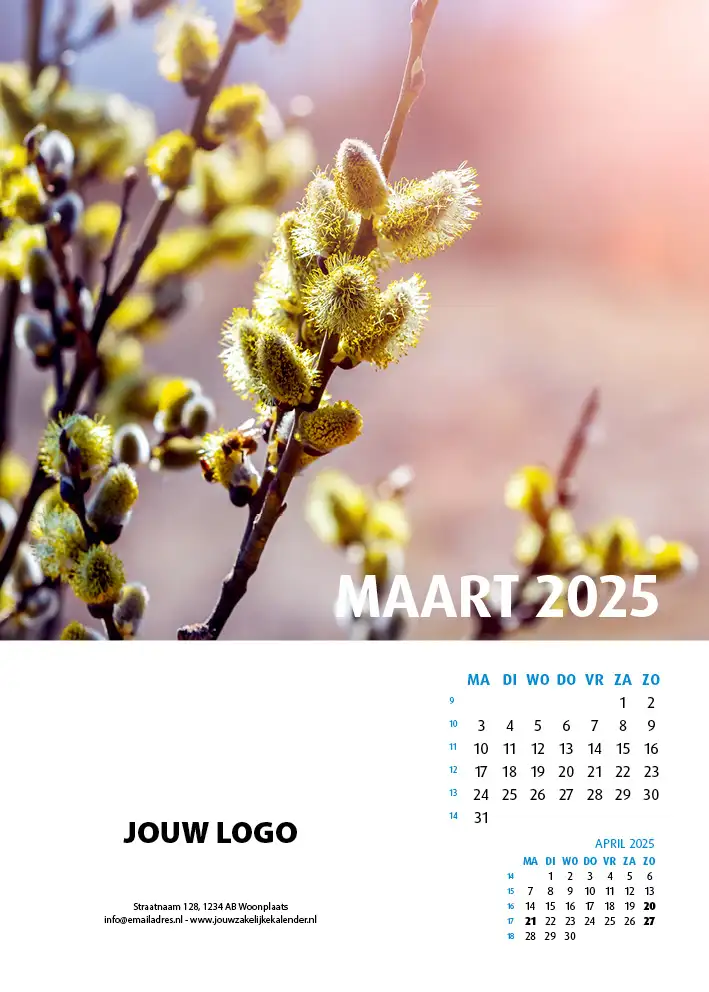 Wandkalender Natuur 2025