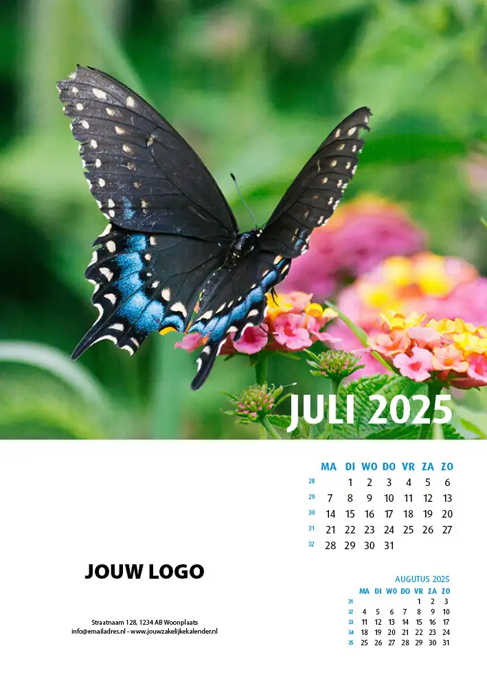 Wandkalender Natuur 2025