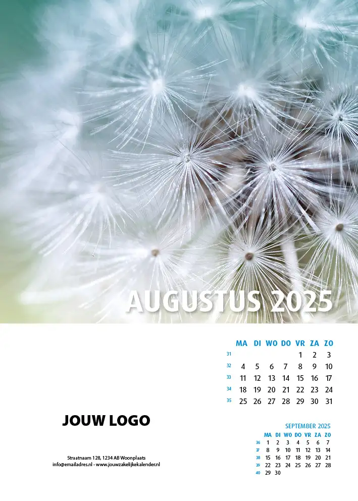 Wandkalender Natuur 2025